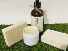 Load image into Gallery viewer, Combo with Dropper anti fall and growth 2 soaps and a cream.
